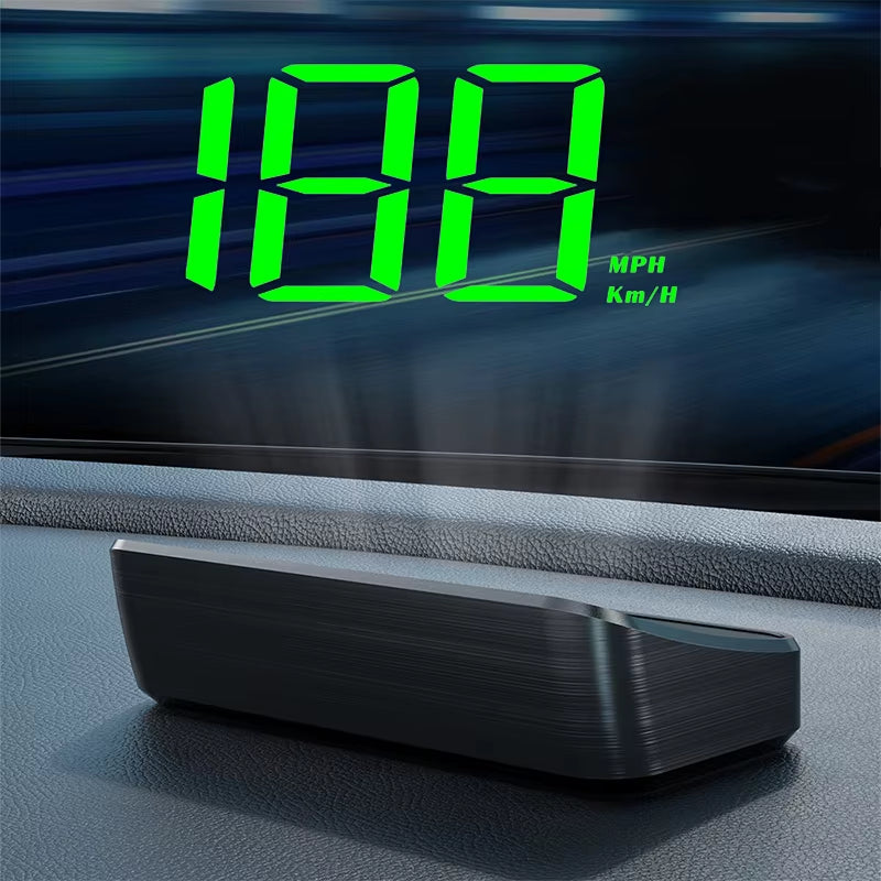 Car Speedometer KM/H HUD GPS Head up Display Digital Speed Meter Windshield Projector for Vehicles Auto Electronics Accessories