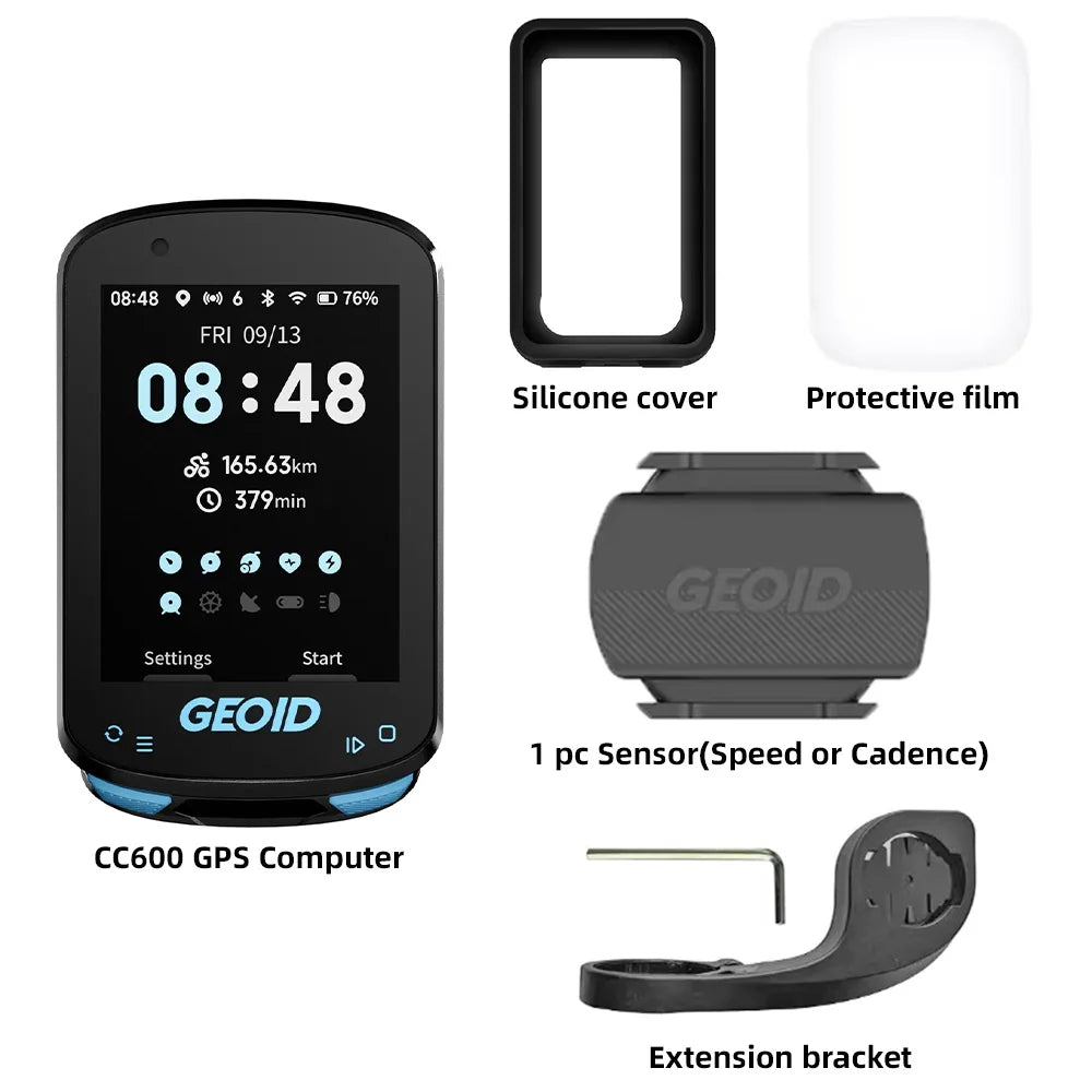 CC600 Color Screen Bike Computer Smart Navigation GPS Wireless Bicycle Speedometer WIFI ANT+ 11 Languages Cycling Odometer