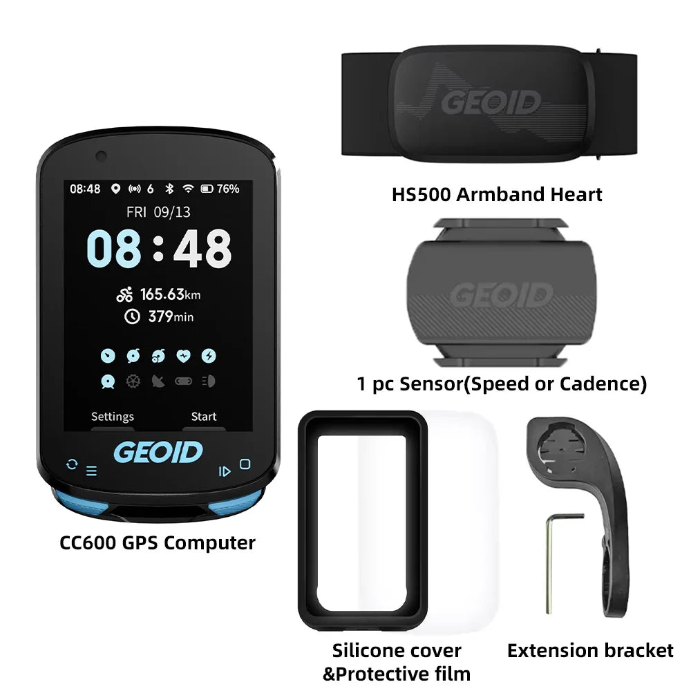 CC600 Color Screen Bike Computer Smart Navigation GPS Wireless Bicycle Speedometer WIFI ANT+ 11 Languages Cycling Odometer