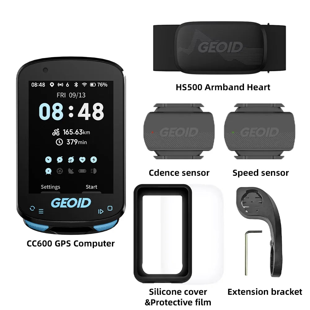 CC600 Color Screen Bike Computer Smart Navigation GPS Wireless Bicycle Speedometer WIFI ANT+ 11 Languages Cycling Odometer