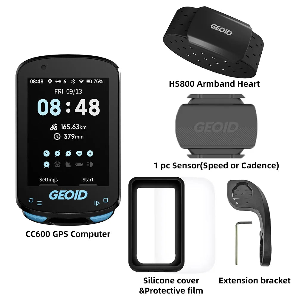 CC600 Color Screen Bike Computer Smart Navigation GPS Wireless Bicycle Speedometer WIFI ANT+ 11 Languages Cycling Odometer