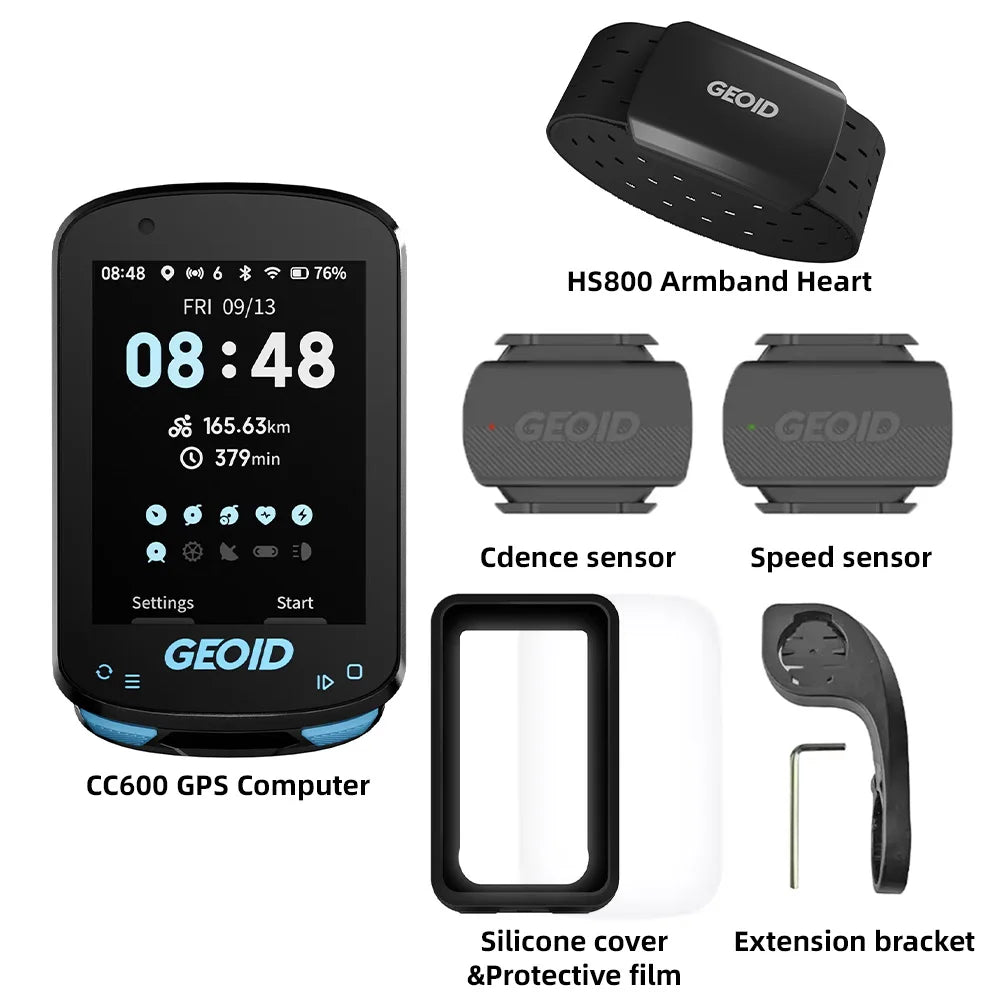 CC600 Color Screen Bike Computer Smart Navigation GPS Wireless Bicycle Speedometer WIFI ANT+ 11 Languages Cycling Odometer