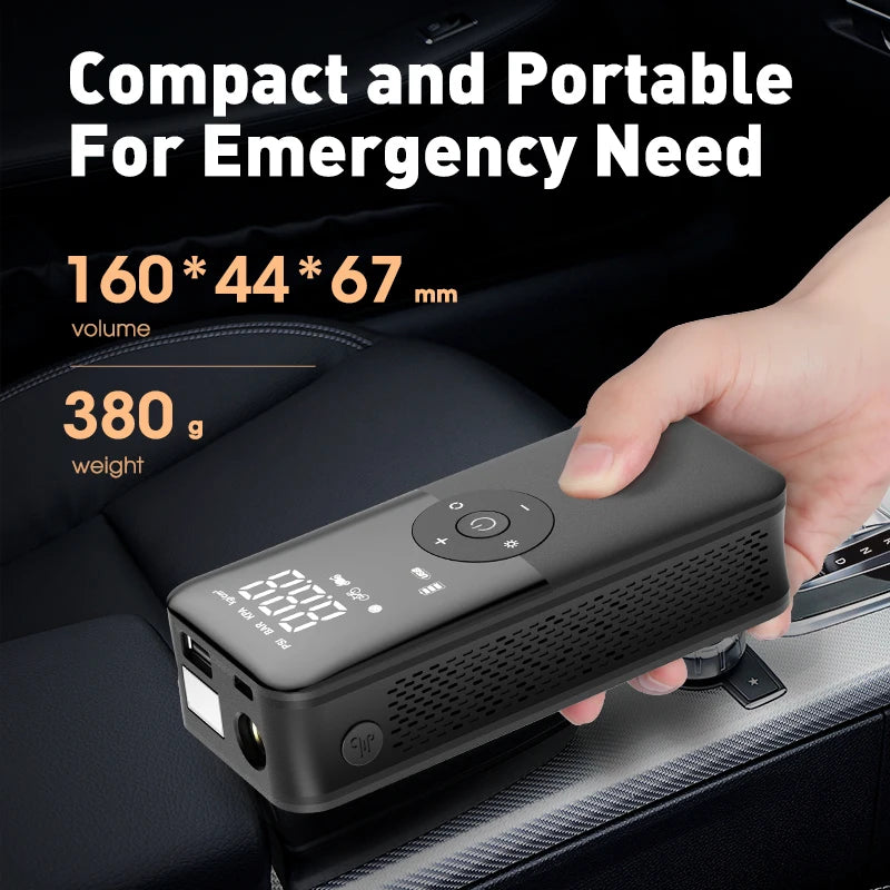 Rechargeable Air Pump Tire Inflator Portable Compressor Digital Cordless Car Tyre Inflator for Motocycle Bicycle Balls