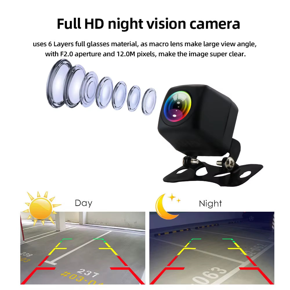 1080P AHD CAM Packing Assistance Night Vision Auto Parking Reverse Camera Adjustable Bracket Universal for  Car Accessories